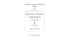 Complete set: Partes - versão para piano de quatro maõs by Johannes Brahms