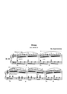 Etude No.10: Para Piano by Johann Friedrich Burgmüller