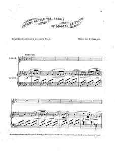 Oh! Why Should the Spirit of Mortal be Proud: Oh! Why Should the Spirit of Mortal be Proud by Cornelius Everest
