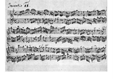 No.11 in G Minor, BWV 782: para cravo (Manuscrito) by Johann Sebastian Bach