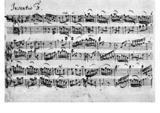 No.3 in D Major, BWV 774: para cravo by Johann Sebastian Bach