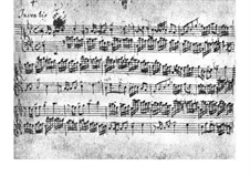 No.5 in E Flat Major, BWV 776: para cravo (Manuscrito) by Johann Sebastian Bach