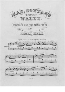 Mad. Sontag's Celebrated Waltz: Para Piano by Henri Herz