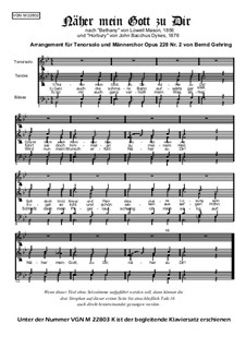Nearer, My God, To Thee: partituras de vocais, Op.228 No.2 by Lowell Mason