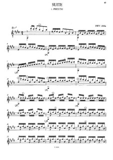 Suite for Lute in E Major, BWV 1006a: arranjos para guitarra by Johann Sebastian Bach