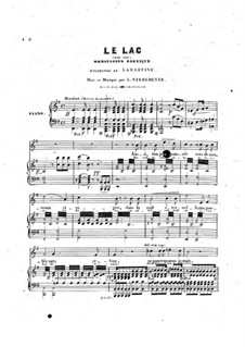 Meditation on 'Le lac' by Lamartine for Voice and Piano: G maior by Louis Niedermeyer
