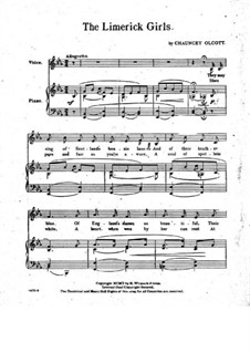 Limerick Girls: Limerick Girls by Chauncey Olcott
