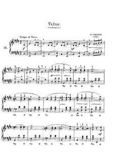 Waltz in E Major, B.44 KK IVa/12: Para Piano by Frédéric Chopin