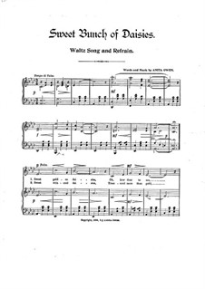 Sweet Bunch of Daisies: Partitura Piano-vocal by Anita Owen