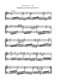 Präludium in F-Dur, Op.207 Nr.23: Präludium in F-Dur by Robert Führer