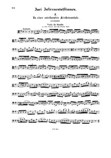 Zwei instrumentalstimmen zu einer unbekannten Kirchencantate: Zwei instrumentalstimmen zu einer unbekannten Kirchencantate by Johann Sebastian Bach