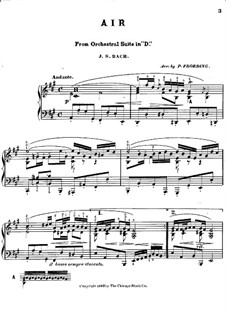 Aria and Gavotte: versão para piano by Johann Sebastian Bach
