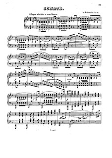 Sonata for Piano No.3 in F Major, Op.41: movimento I by Anton Rubinstein