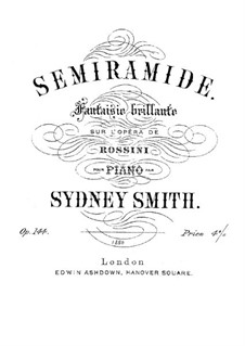 Semiramide: fantasia para piano by Gioacchino Rossini