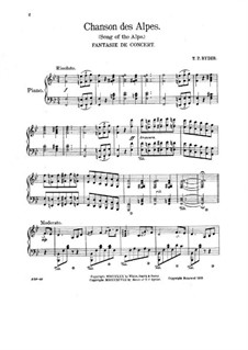 Song of the Alps. Concert Fantasia: Song of the Alps. Concert Fantasia by Thomas Philando Ryder