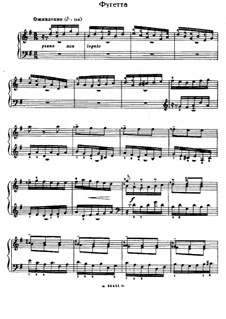 Prelude and Fughetta in G Major, BWV 902: para cravo by Johann Sebastian Bach