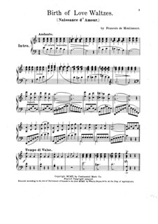 Birth of Love Waltzes: Birth of Love Waltzes by Francois de Moulineaux