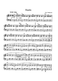 España, Op.236: Para Piano by Émile Waldteufel