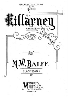 Killarney: For voice, ukulele and piano by Michael William Balfe