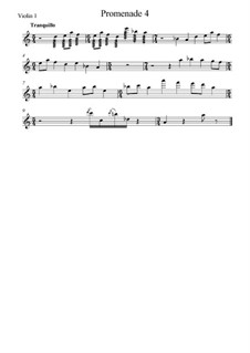 Promenade IV: Para cordas, partes by Modest Mussorgsky