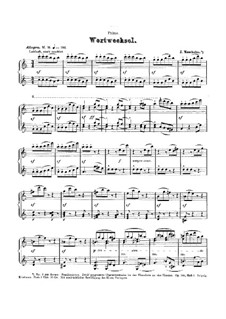 Wortwechsel: para piano de quadro mãos by Ignaz Moscheles