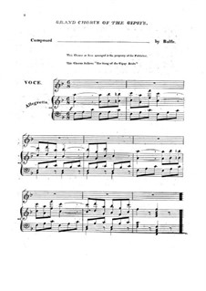 The Bohemian Girl: Act II, Come with the Gipsy Bride, for Choir and Piano by Michael William Balfe
