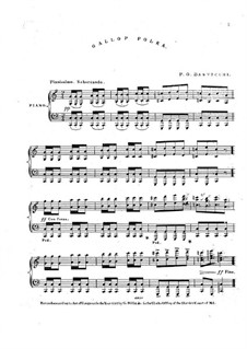 Gallop-Polka for Piano: Gallop-Polka for Piano by P. O. Basvecchi