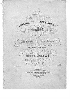 Childhood's Happy Hour: Childhood's Happy Hour by Miss Davis