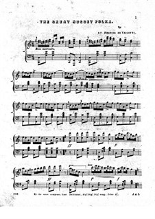 The Great Nugget Polka for Piano and Cornet in B: partes by Francis de Yrigoyti