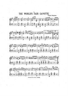 The World's Fair Gavotte: The World's Fair Gavotte by Frank Drayton