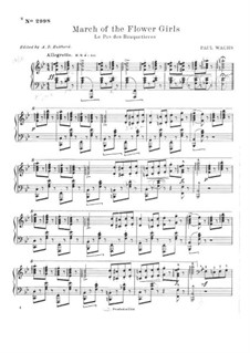 March of the Flower Girls: Para Piano by Paul Etienne Wachs