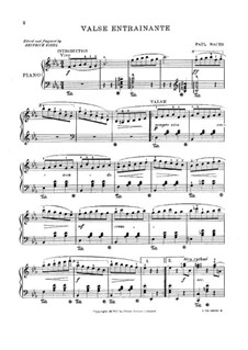 Valse Entrainante: Valse Entrainante by Paul Etienne Wachs
