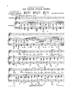 An Irish Folk-Song: em E menor by Arthur Foote