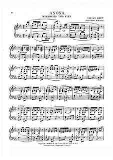 Anona: Para Piano by Vivian Grey