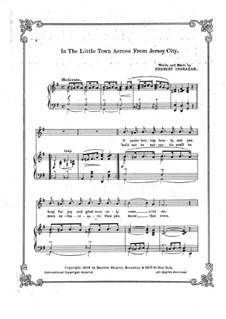 In the Little Town Across from Jersey City: In the Little Town Across from Jersey City by Herbert Ingraham