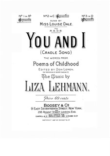 You and I: You and I by Liza Lehmann