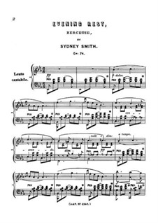 Evening Rest, Op.74: Evening Rest by Sydney Smith
