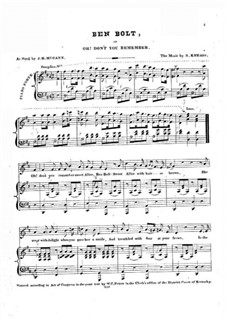 Ben Bolt: para voz e piano (D Maior) by Nelson Kneass