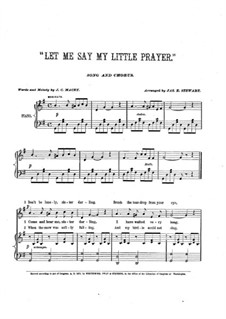 Let Me Say My Little Prayer: Let Me Say My Little Prayer by James Cartwright Macy