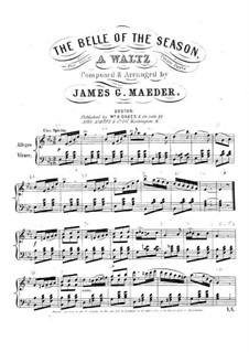 The Belle of the Season: The Belle of the Season by James G. Maeder
