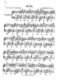 Morceau caractéristique en forme d'Étude, Op.22: Estudo No.3 by Hermann Adolf Wollenhaupt