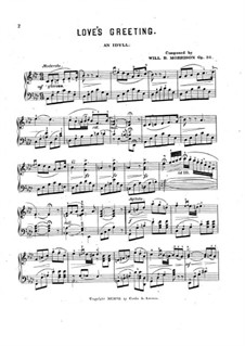 Love's Greeting, Op.30: Love's Greeting by William Burdette Morrison