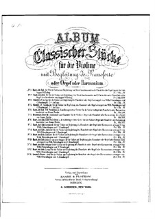 Aria: Version for violin, strings and piano by Johann Sebastian Bach