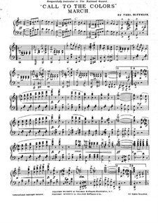 Call to the Colors. March: Para Piano by Theodore Hoffman