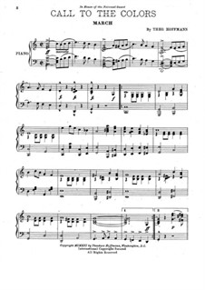 Call to the Colors. March: Para Piano by Theodore Hoffman