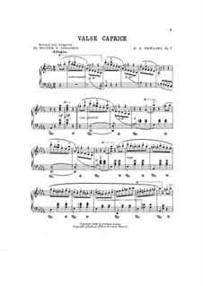Waltz-Caprice, Op.7: valsa- caprice by Robert A. Newland