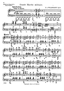 Grande marche militaire, Op.31: Para Piano by Hermann Adolf Wollenhaupt