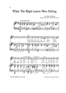 When the Maple Leaves were Falling: When the Maple Leaves were Falling by Tell Taylor