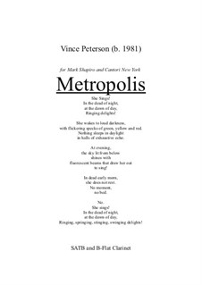 Metropolis: partitura completa by Vince Peterson