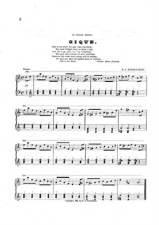 Gigue for Piano: Gigue for Piano by Hubert J. Schonacker